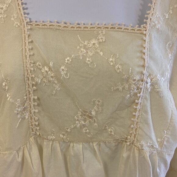 Bohemian Lace White Cream Tunic by Urban Mango- Small - Picture 4 of 6